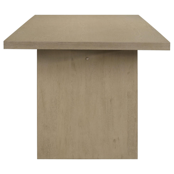 Decker 7-piece 82-inch Rectangular Dining Set Grey and Natural Oak
