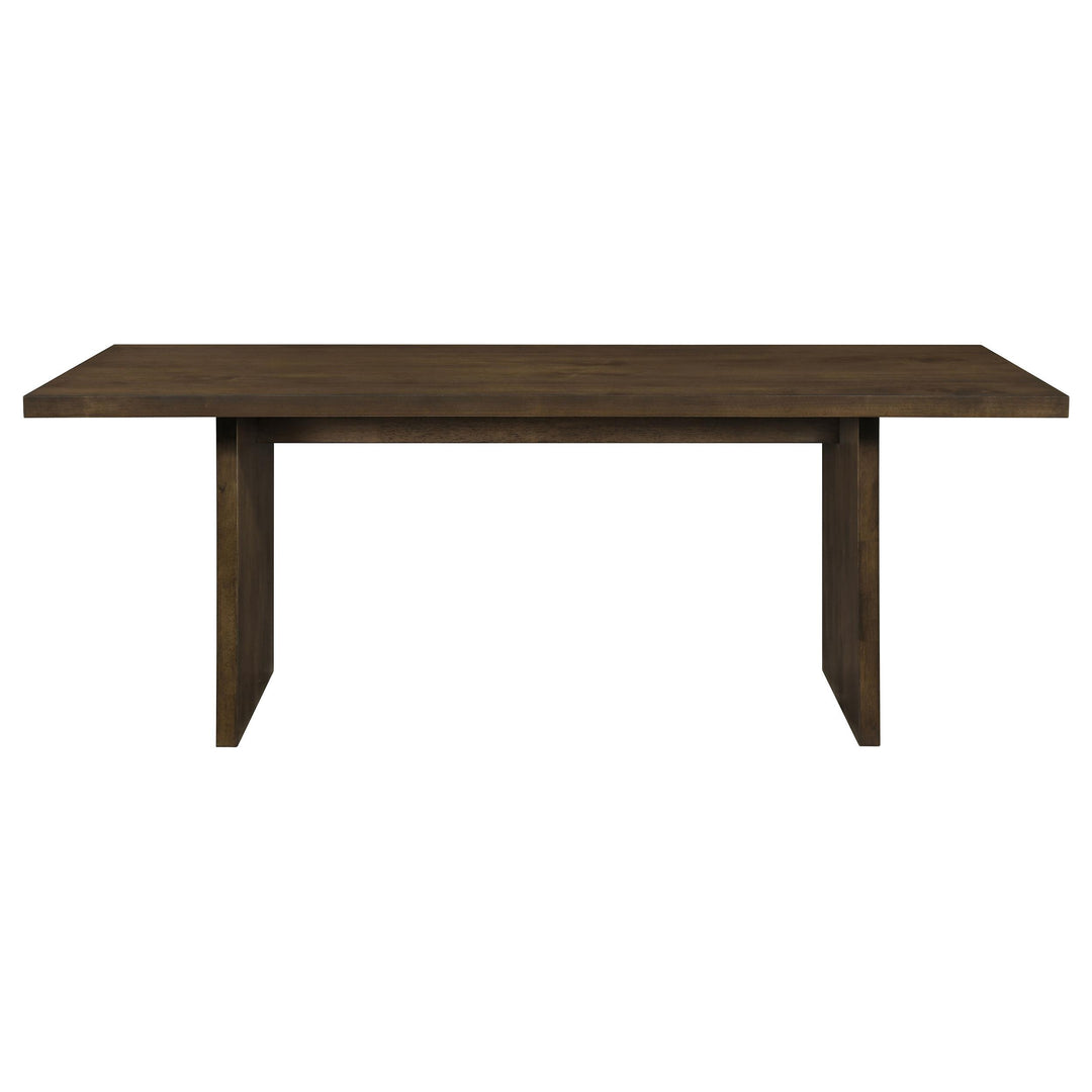 Decker 7-piece 82-inch Rectangular Dining Set Wheat and Walnut