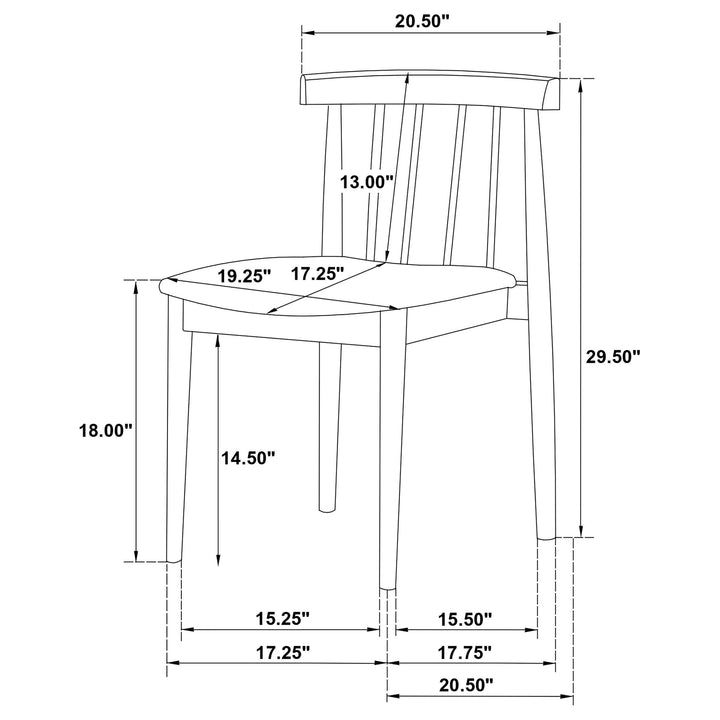 Decker 7-piece 82-inch Rectangular Dining Set Wheat and Walnut