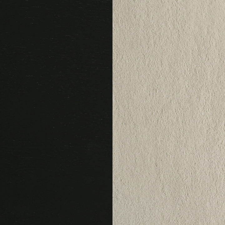 Redbridge Velvet Upholstered Side Chair Cream and Black (Set of 2)