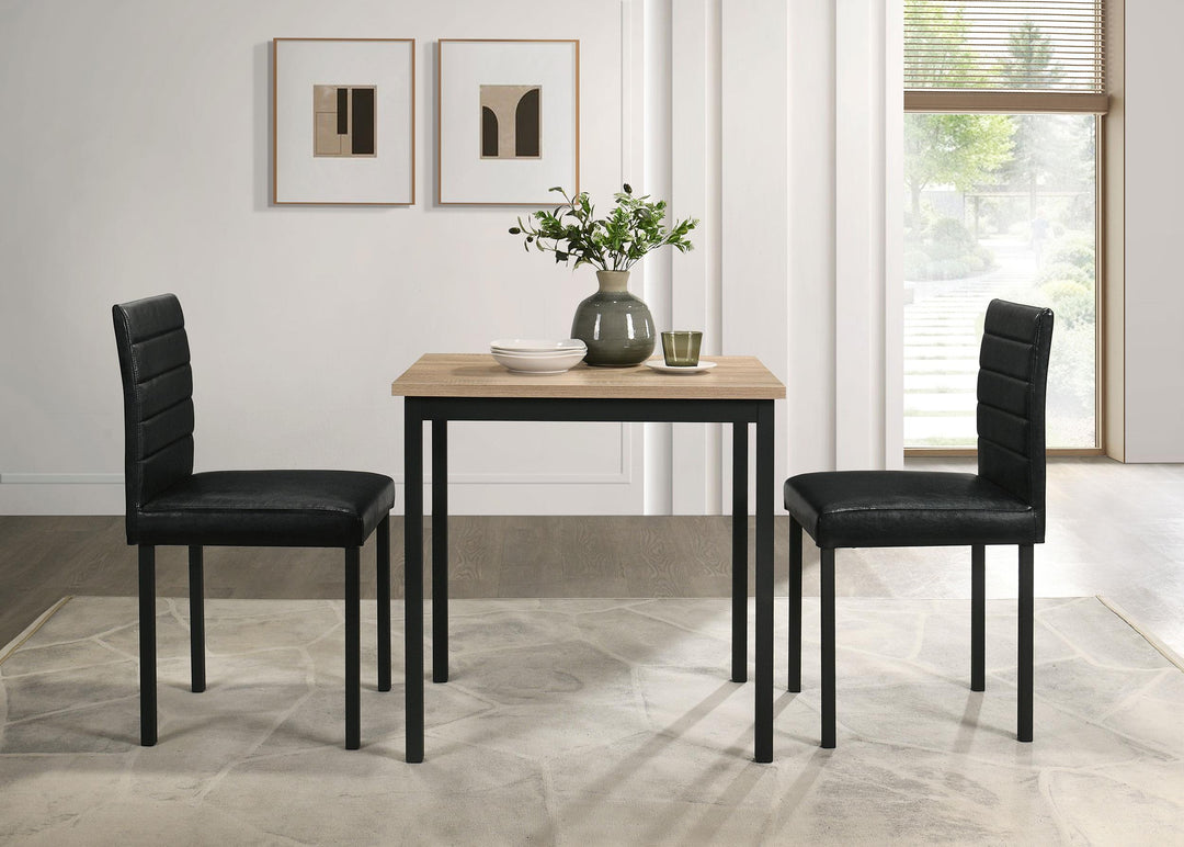 Garza Space Saving Rectangular Dining Table Greige Oak