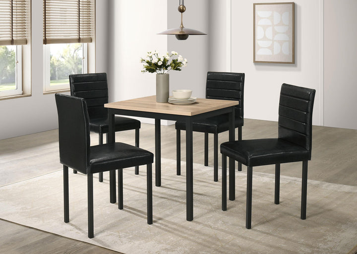 Garza Space Saving Rectangular Dining Table Greige Oak