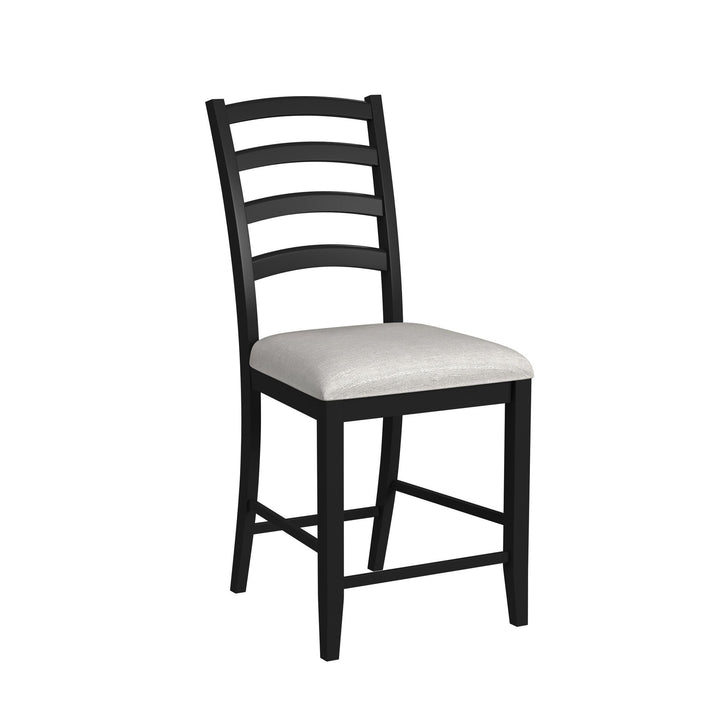 Tulane - 5 Piece Dining Set (Counter Table & 4 Counter Chairs) - Oak & Black