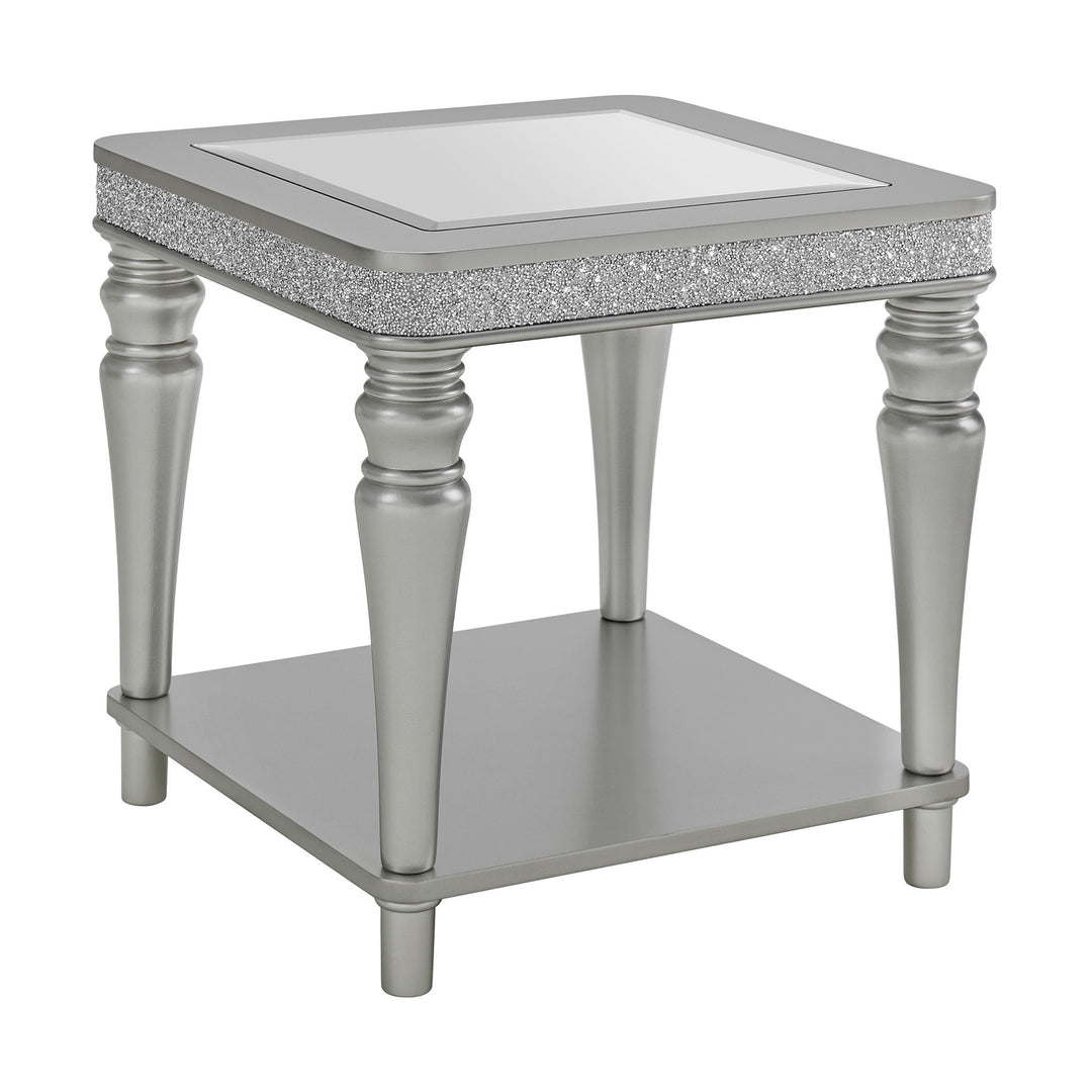 Avril - End Table - Silver