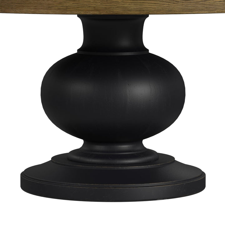 Heritage &amp; Home - Round Dining Table - Oak Brown And Black