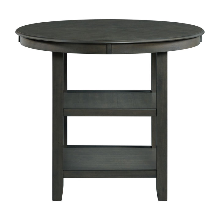 Amherst - Counter Table With Wood Leg - Grey Finish