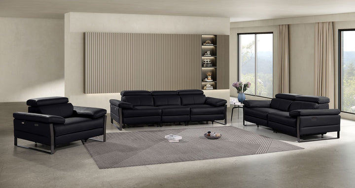 1246 - Modular Power Dual Reclining Sofa, Loveseat, And Chair Set With Power Headrests