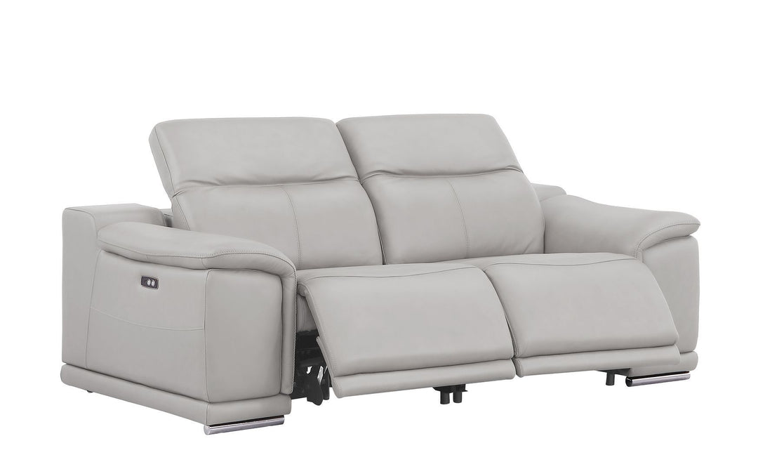 2679 - Power Reclining Sofa, Loveseat &amp; Chair Set In Genuine Leather (6 Recliners)