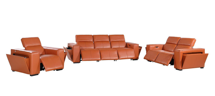 1224 - 6-Piece Modular Power Reclining Sofa, Loveseat &amp; Chair Set In With 6 Power Recliners &amp; Power Headrests