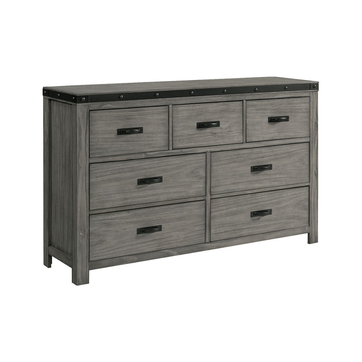 Wade - 7-Drawer Dresser - Black Finish