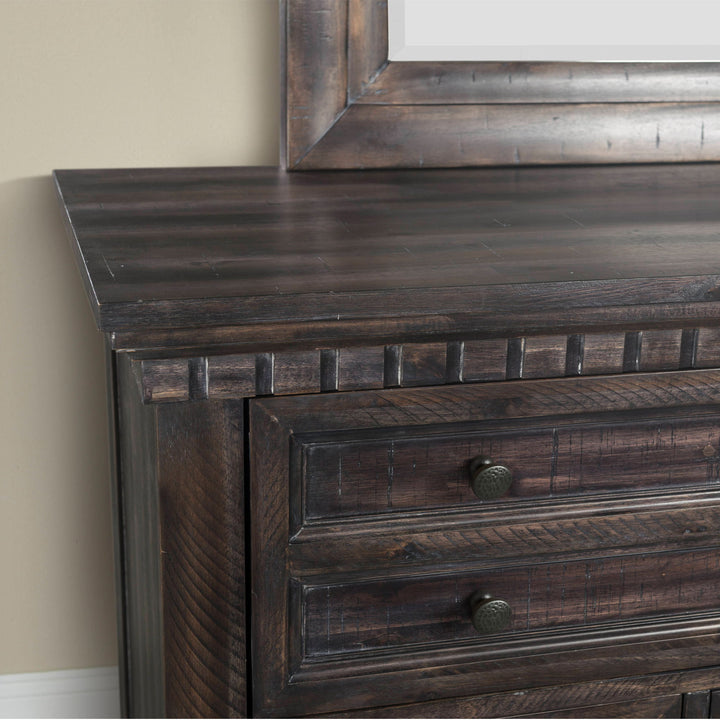 Morrison - Dresser & Mirror Set - Smokey Walnut