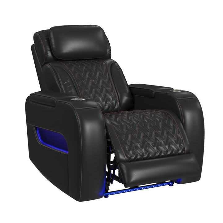 Prime Time - P3 Recliner With LED And Wireless Charger Pocket