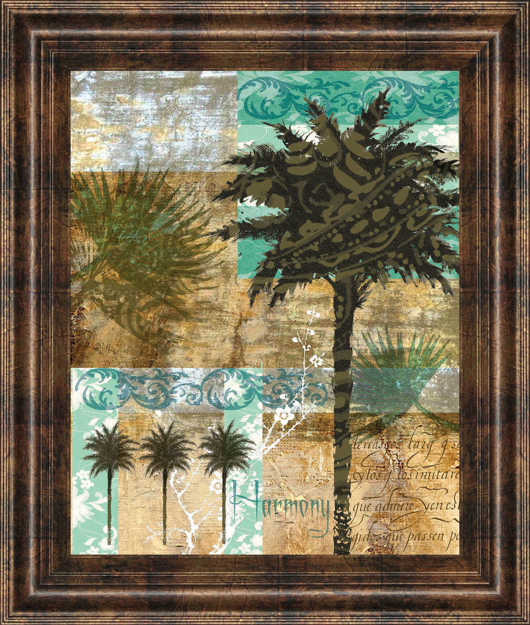 Palm III By Maeve Fitzsimons - Framed Print Wall Art - Green