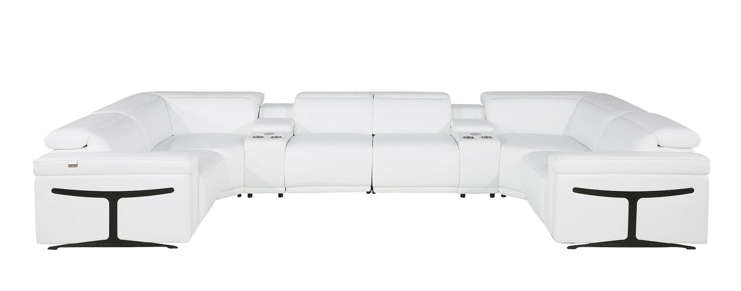 1126 - 8-Piece U-Shaped Sectional Sofa In With 4 Power Recliners &amp; Power Headrest