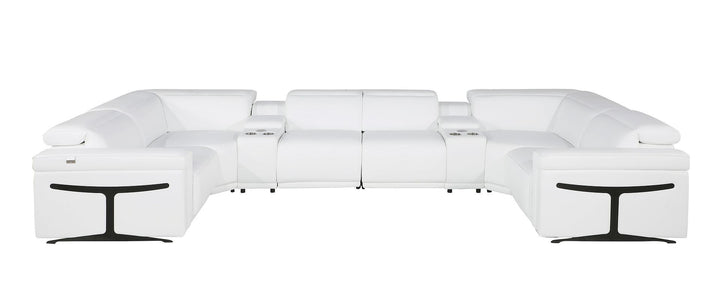 1126 - 8-Piece U-Shaped Sectional Sofa In With 4 Power Recliners &amp; Power Headrest