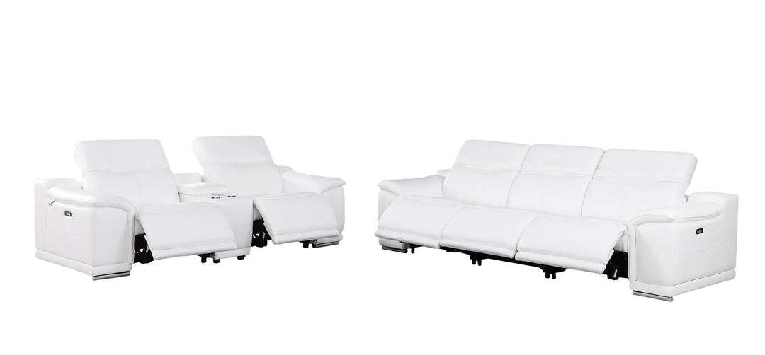 9762 - 6-Piece Modular Power Reclining Sofa And Console Loveseat Set With 5 Power Recliners In