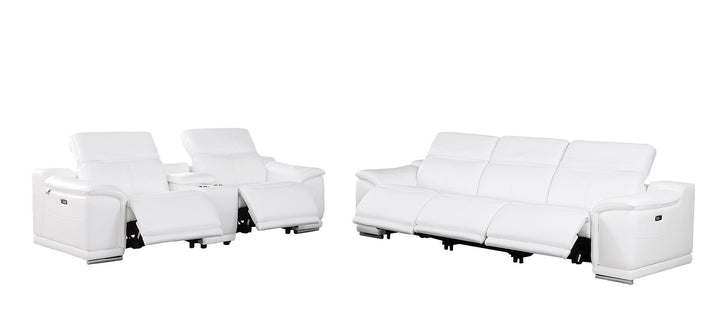 9762 - 6-Piece Modular Power Reclining Sofa And Console Loveseat Set With 5 Power Recliners In