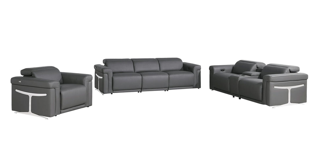 1126 - 7-Piece Modular Power Reclining Sofa, Loveseat &amp; Chair Set In With 6 Power Recliners &amp; Power Headrests