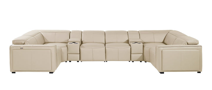 1224 - 8-Piece U-Shaped Sectional Sofa In With 4 Power Recliners &amp; Power Headrest