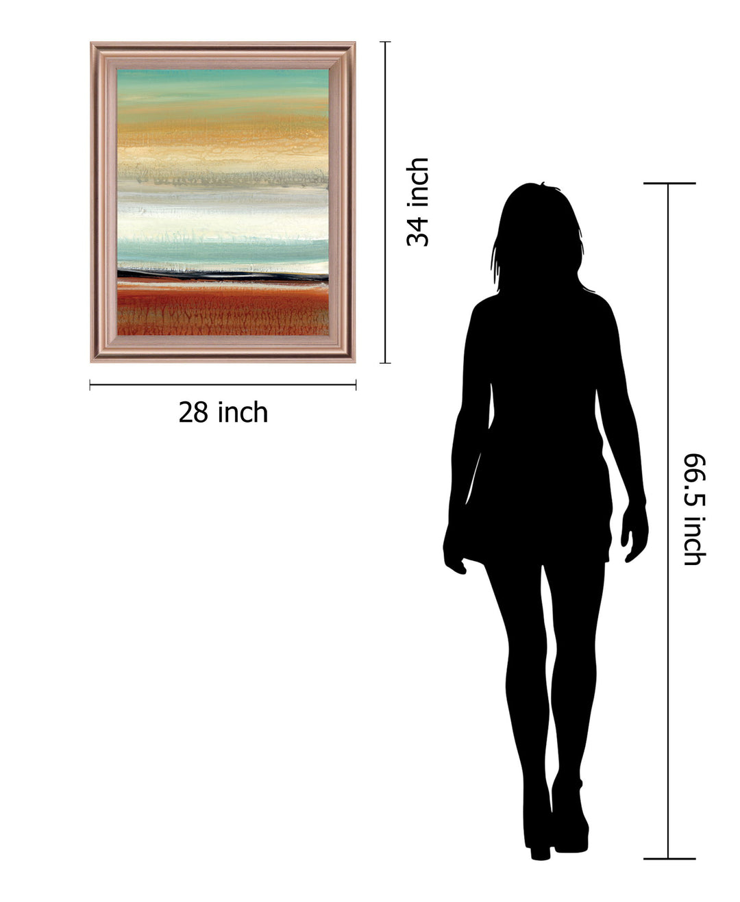 Sunset Drift - 28" x 34" Framed Wall Art