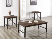 Jersey - 3 Pieces Occasional Table Set - Brown