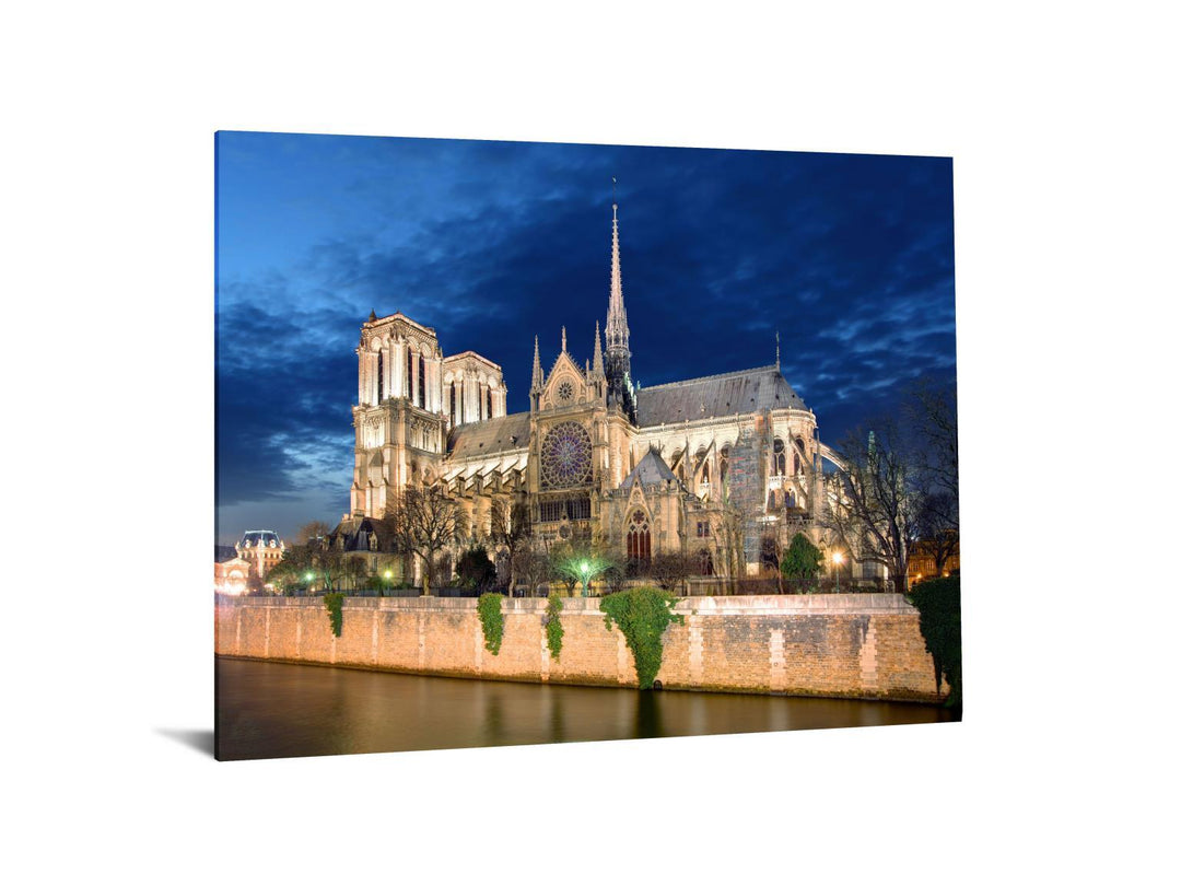 Temp Glass With Foil - Notre Dame Cahedral 1 - Blue