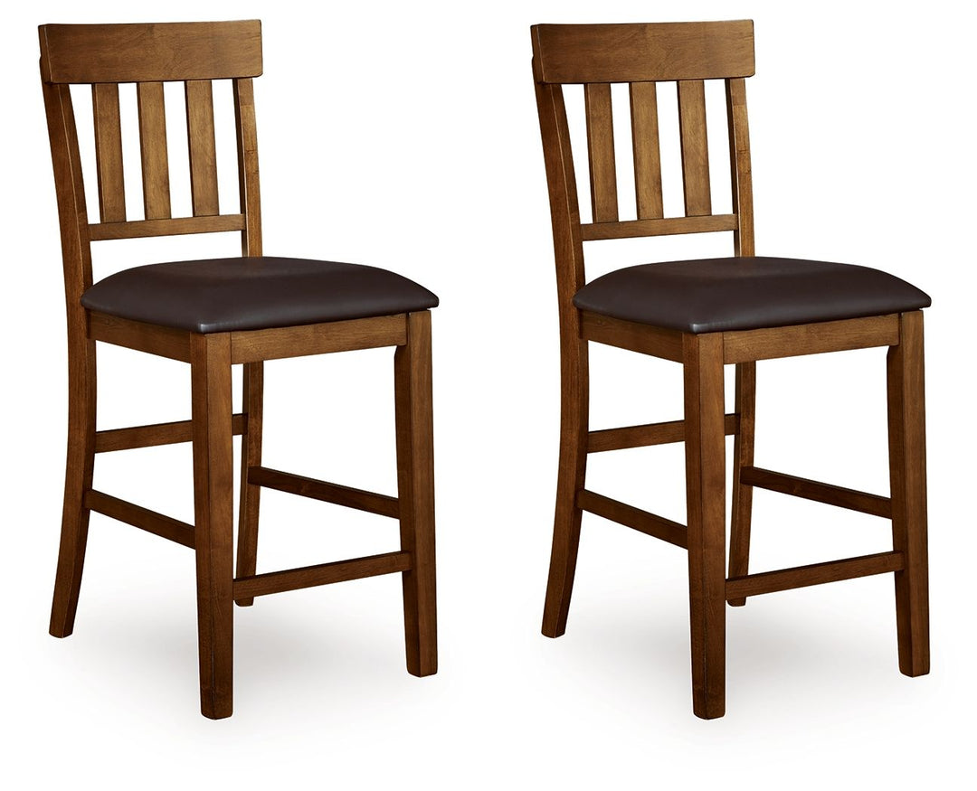 Ralene - Upholstered Barstool (Set of 2) - Medium Brown