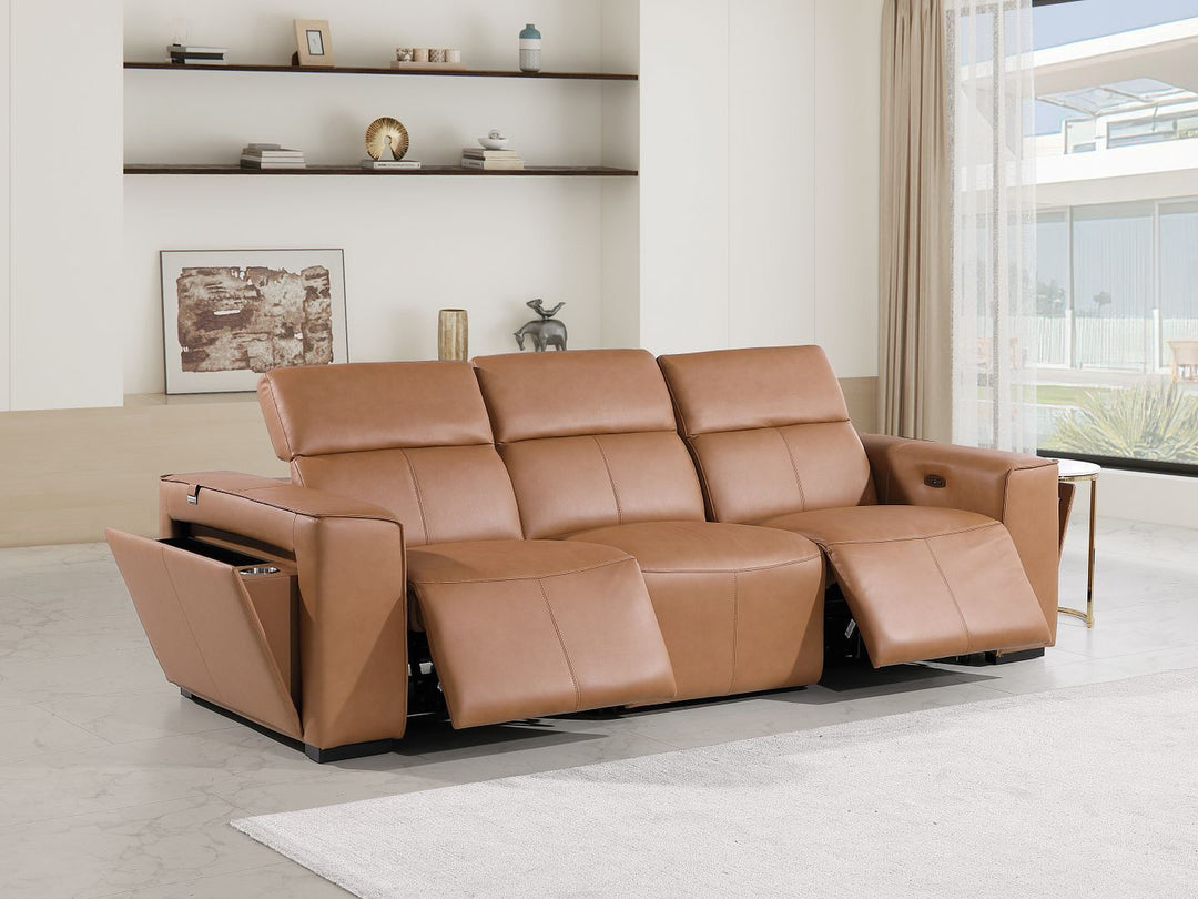 1224 - 3-Piece Modular Power Reclining Sofa In With 2 Power Recliners &amp; Power Headrests