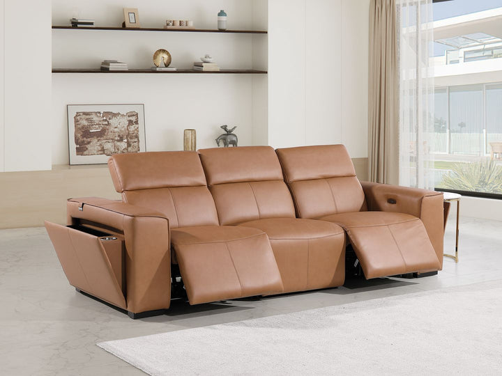 1224 - 3-Piece Modular Power Reclining Sofa In With 2 Power Recliners &amp; Power Headrests