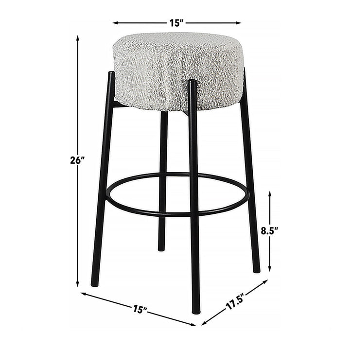 Cole - Counter Stool - Black / White