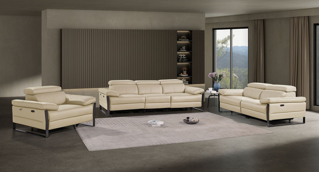 1246 - Modular Power Dual Reclining Sofa, Loveseat, And Chair Set With Power Headrests