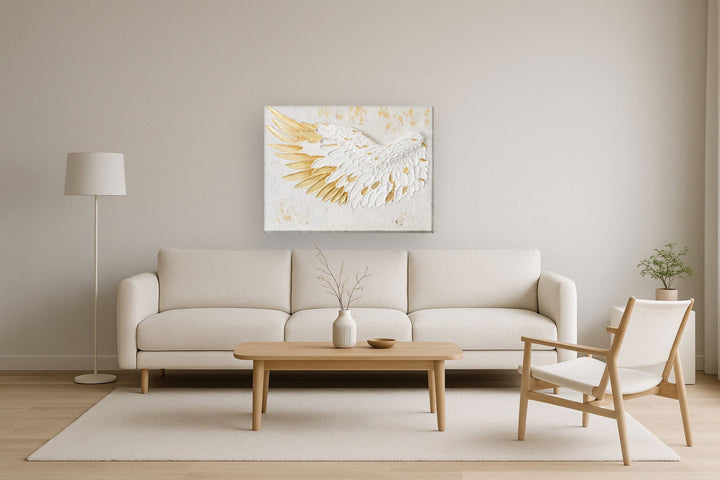 Gilded Uplift - 35" x 47" Framed Wall Art