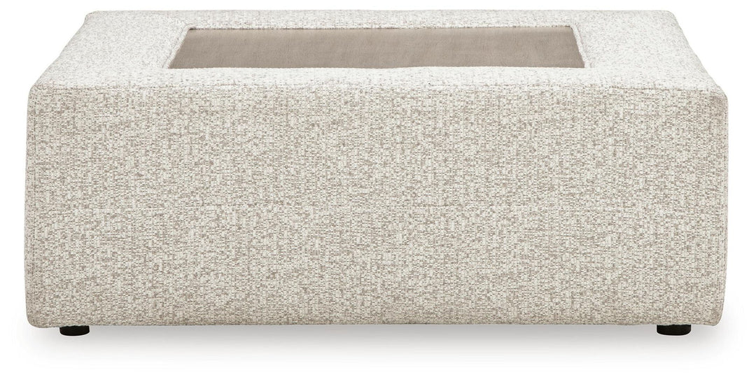 Ashbourne Estate - Oversized Accent Ottoman - Snowstone