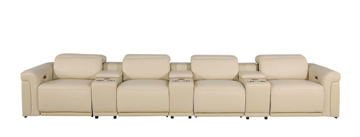 1126 - 7-Piece Modular Power Reclining Sofa In With 4 Power Recliners &amp; Power Headrests