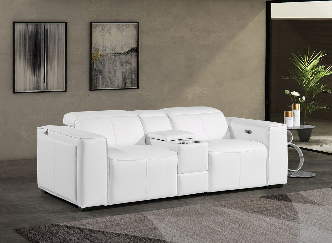 1224 - 3-Piece Modular Power Reclining Loveseat In With 2 Power Recliners & Power Headrests