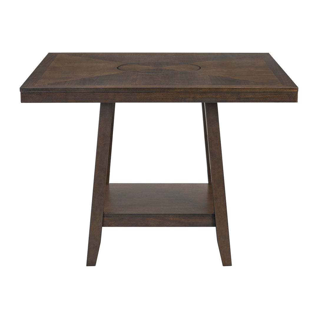 Seneca - Square Counter Table With Lazy Susan