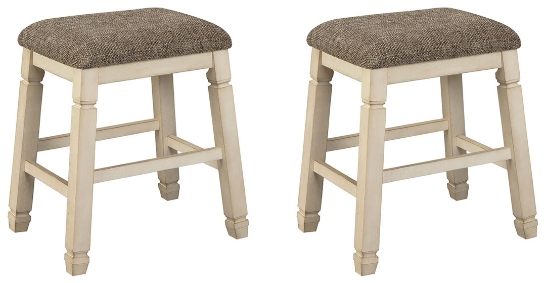 Bolanburg - Upholstered Stool (Set of 2) - Beige