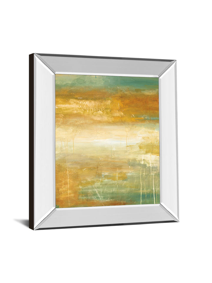 Golden Possibilities By Pasion - Mirror Framed Print Wall Art - Gold