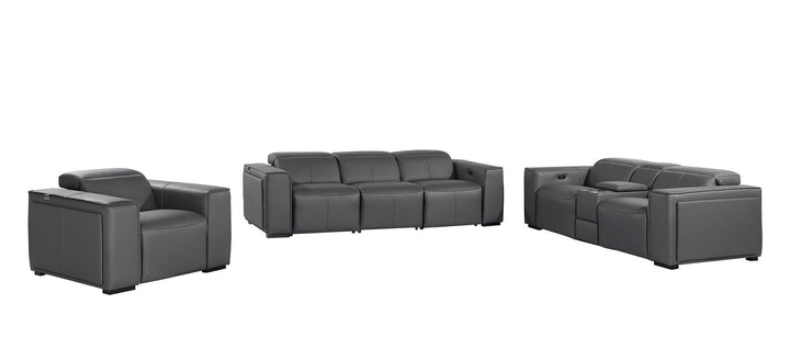 1224 - 7-Piece Modular Power Reclining Sofa, Loveseat &amp; Chair Set In With 6 Power Recliners &amp; Power Headrests
