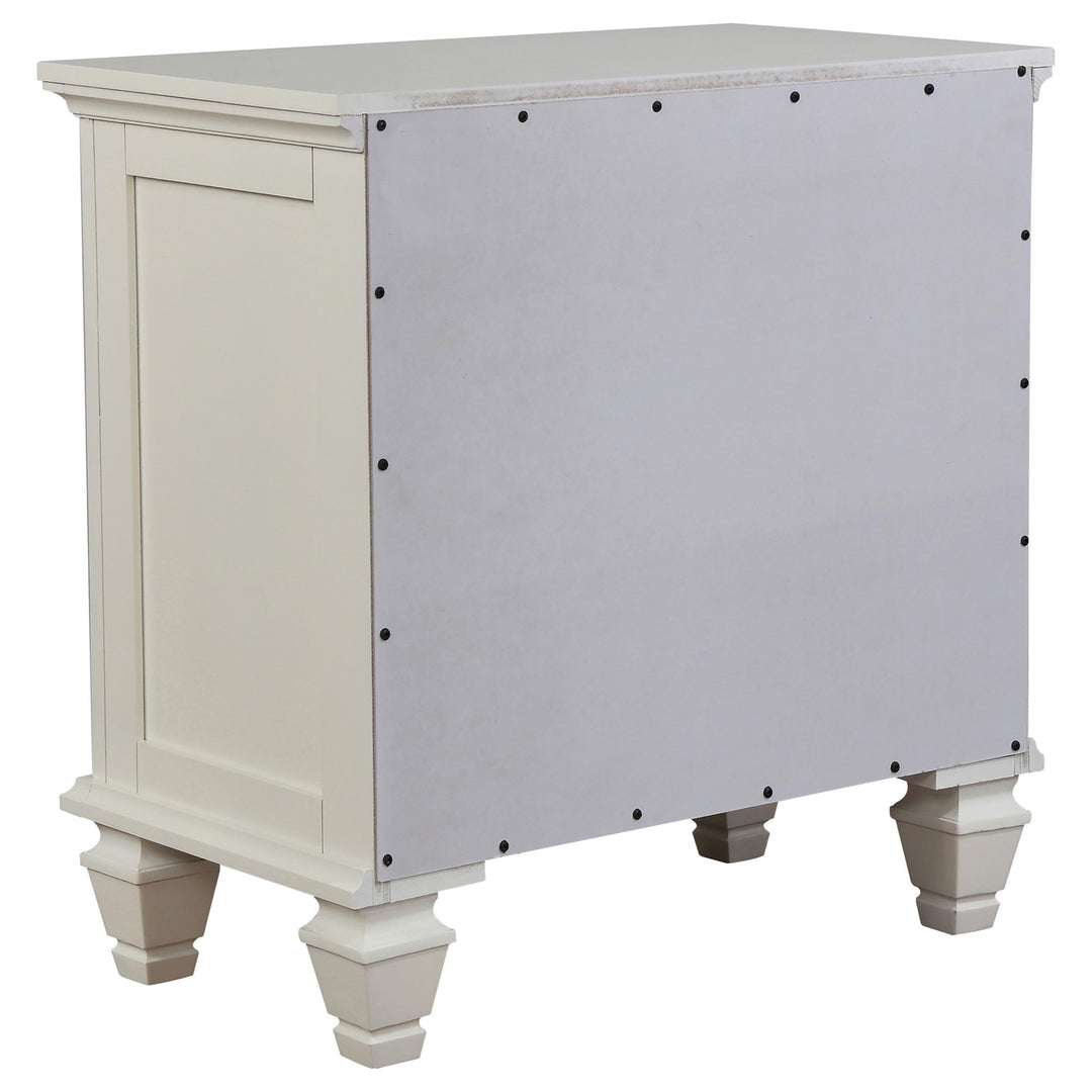 Sandy Beach 5-piece Queen Bedroom Set Cream White