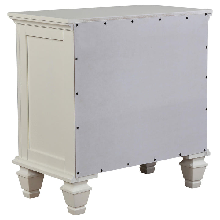Sandy Beach 5-piece Queen Bedroom Set Cream White