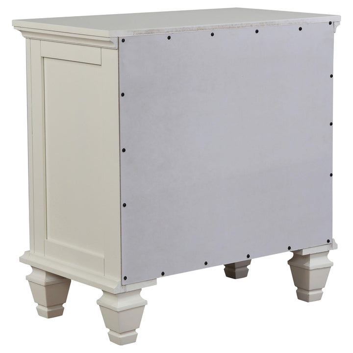 Sandy Beach 5-piece Queen Bedroom Set Cream White