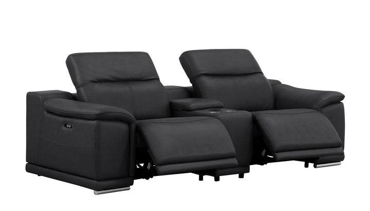 2679 - Genuine Leather Reclining Set (Sofa And Loveseat With 5 Power Recliners)