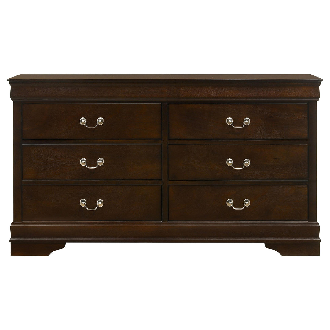 Louis Philippe 5-piece Full Bedroom Set Cappuccino