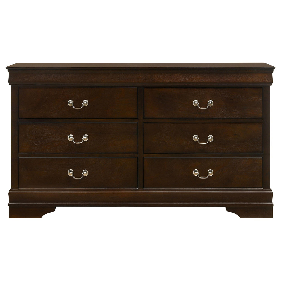 Louis Philippe 5-piece Eastern King Bedroom Set Cappuccino