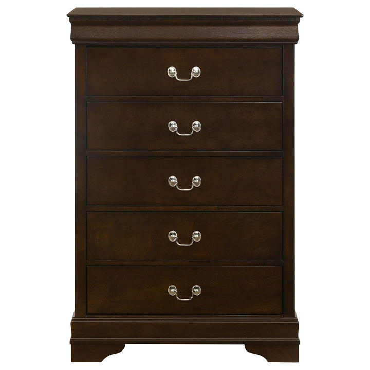 Louis Philippe 5-piece Eastern King Bedroom Set Cappuccino