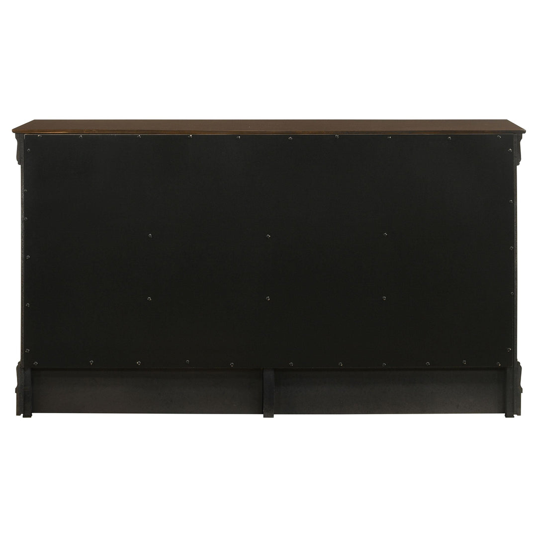Louis Philippe 6-drawer Dresser Cappuccino