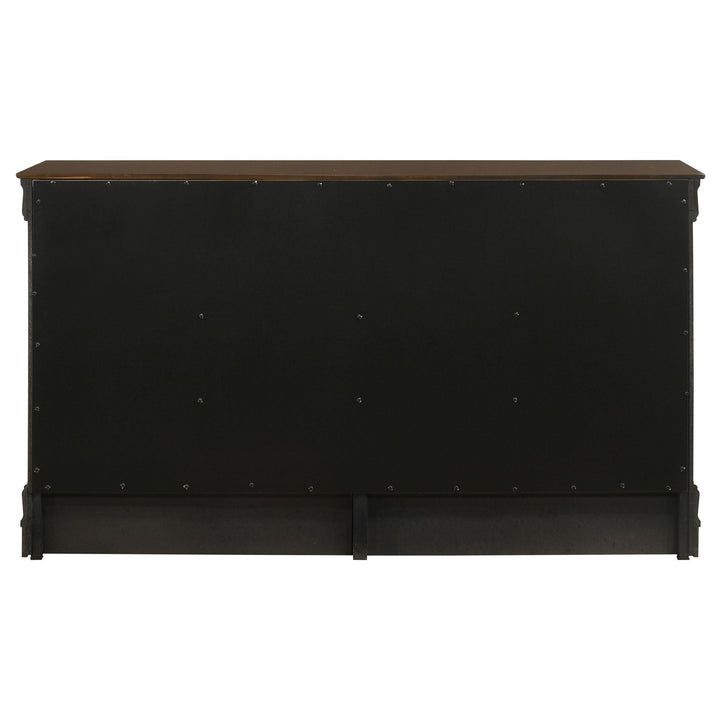 Louis Philippe 6-drawer Dresser Cappuccino