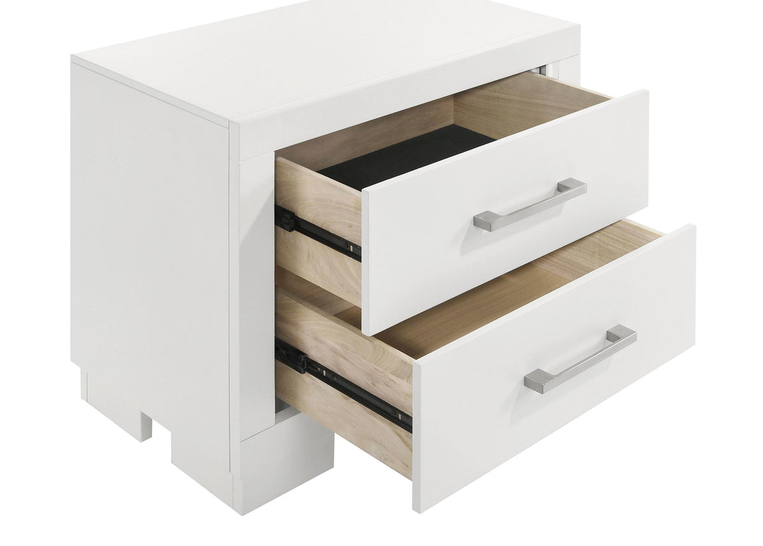 Jessica 5-piece Eastern King LED Bedroom Set Snow White