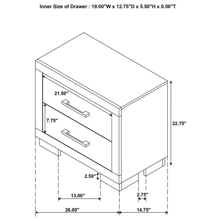 Jessica 4-piece Queen LED Bedroom Set Snow White
